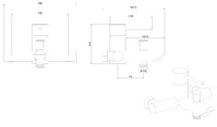 Смеситель для ванны Allen Brau Glority 5.51003-00 хром