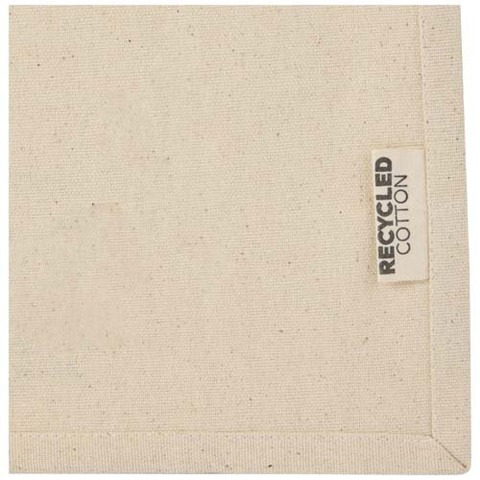 Мини эко-сумка Odessa с клинчиком, изготовленная из переработанного хлопка, сертифицированного согласно GRS, плотностью 220 г/м², объемом 9 л