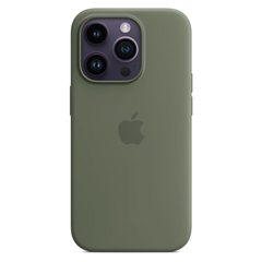 Силиконовый чехол с поддержкой MagSafe Apple Silicone Case для iPhone 14 Pro, Olive (Оливковый)