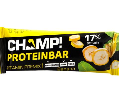 Батончик протеиновый банановый champ 45 гр