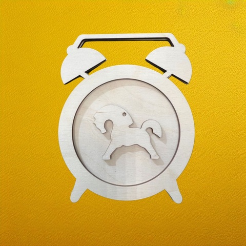 будильник 12*15см , фанера