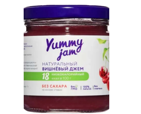Джем Yummy Jam Вишневый низкокаллорийный 200гр