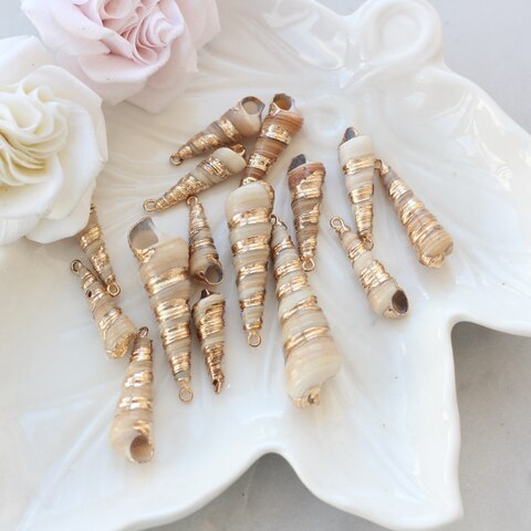 УЦЕНКА!!! Подвеска Ракушка с позолотой 25-45 на 8-15 мм, У122