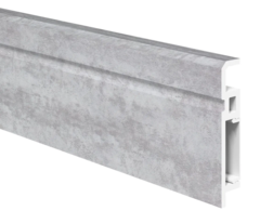 Напольный плинтус ПВХ Foresta Aviv Бетон Бенан FA 009 2000х70х13 мм