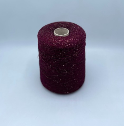 Industria Italiana (пр.Италия),art- Frizzante 3500 м/100гр, 70%Вискоза, 15%Металлик(Люрекс), 15%Полиамид, цвет-Винный(112/701). арт-36588