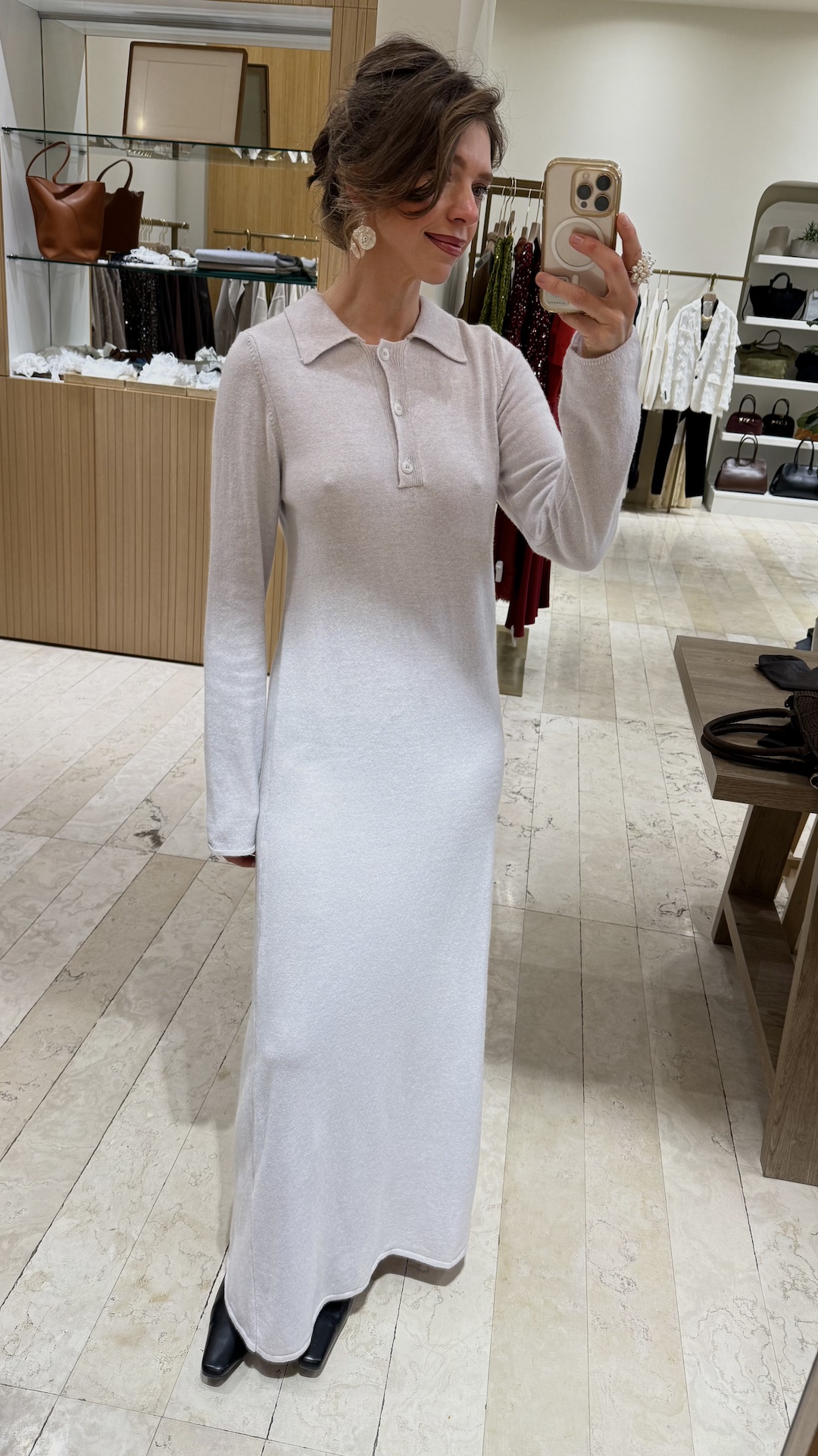 Трикотажное платье с кашемиром и шерстью мериноса