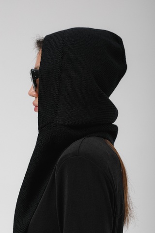 Капюшон-шарф (черный)