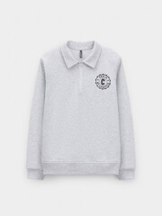 джемпер  для мальчика  КР 302798/св.серый меланж к634