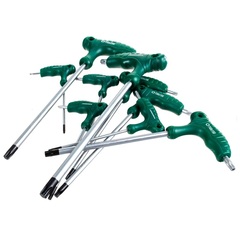 Jonnesway H10MT09S Набор ключей торцевых TORX® с рукояткой с центрированным штифтом Т10-Т50, 9 предметов 48069