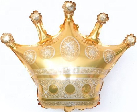 К Мини-фигура, Корона, Золото, 12''/30 см, 5 шт.