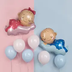 Фигура гелиевая Малышка Девочка на облаке