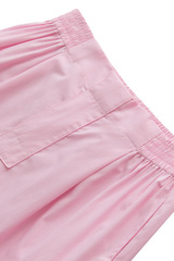 Шорты из хлопка с гульфиком в полоску KOS Розовый