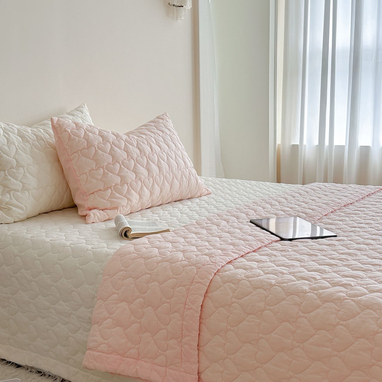 ZEPHYR HOME Покрывало 230х245  Хлопок Светло Розовый