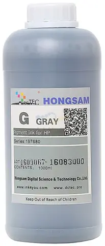 Чернила пигментные DCTec Z2100G Gray. 1000мл. Серия 197690