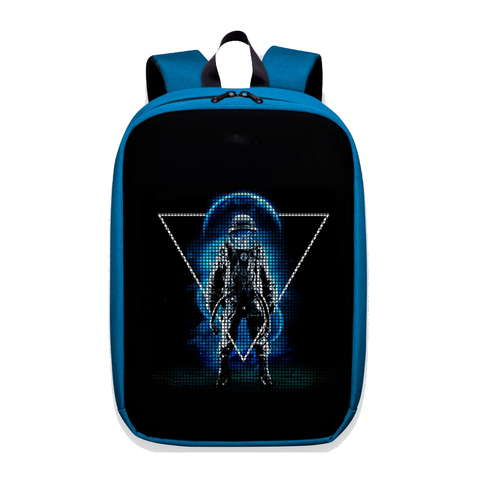Цифровой рюкзак с led-дисплеем 3 поколение синий