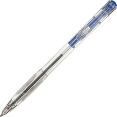 Ручка шариковая автоматическая. прозр.корп,0,7мм синий