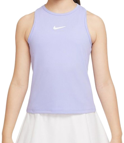 Топ для девочек Nike Court Dri-Fit Victory Tank - light thistle/white