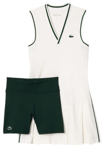 Теннисное платье Lacoste Sport Dress With Removable Piqu_ Shorts - white