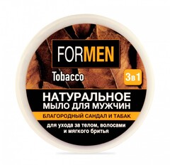 Floresan МЫЛО НАТУРАЛЬНОЕ ДЛЯ МУЖЧИН 3в1 для ухода за телом и волосами и мягкого бритья 450г