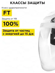 Щиток лицевой DDE прозрачный увеличенный (911-702)