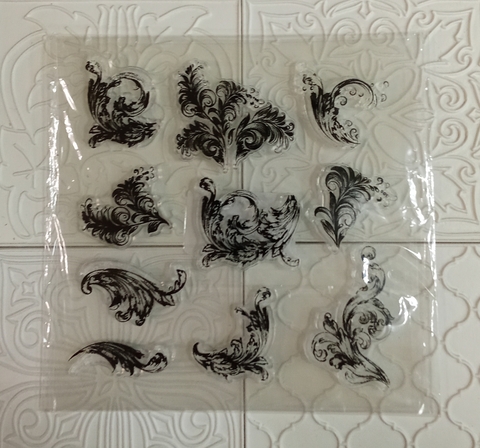 штамп набор вензелей №3 (14*14см)