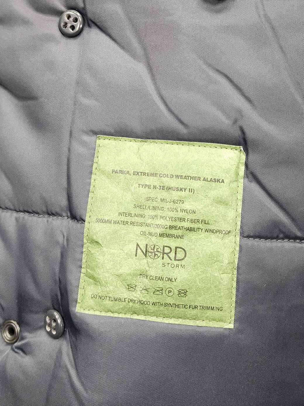 Куртка Аляска N-3B Husky II Nord Storm 2021 (стальной синий - steel blue)