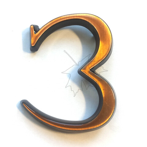 Бронзовая буква З на памятник высотой 5см, Caggiati