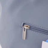 Сумка Саломея 507 гладкий серо-голубой