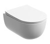 Ceramica Nova Modena CN6063MW Подвесной унитаз c ультра тонким сидением и крышкой с функцией плавного закрытия, цвет: белый