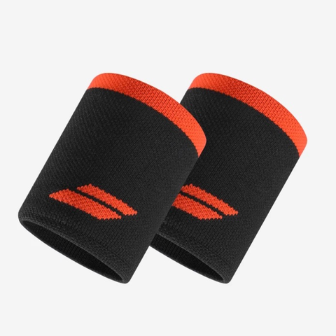 Набор напульсников Babolat LOGO JUMBO WRISTBAND (10х8см) BLACK/RED