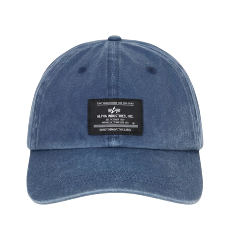 Бейсболка Alpha Industries Battlewash Cap Rep. Blue (Синяя)