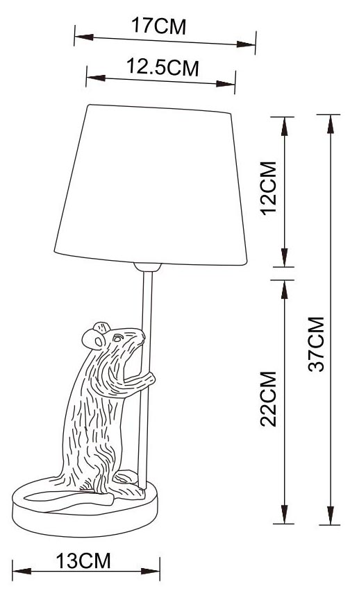 Настольная лампа Arte Lamp Gustav A4420LT-1WH