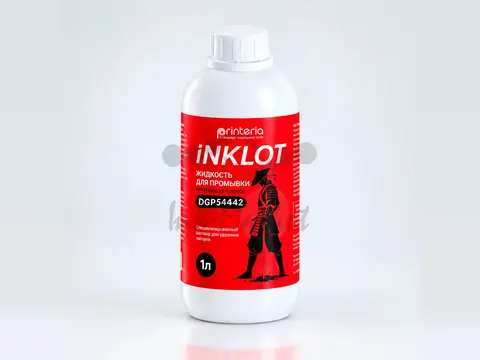 Промывочная жидкость для печатающих головок струйных принтеров INKLOT для  (Printeria), 1л, DGP54442