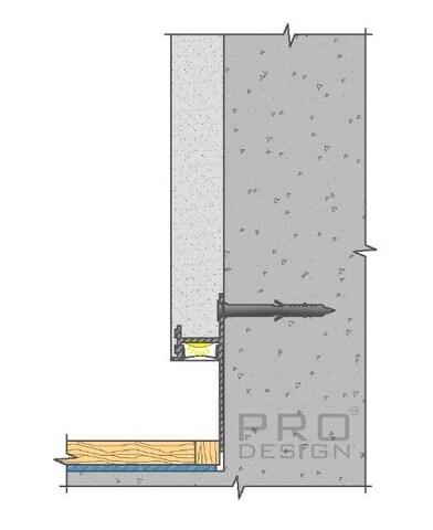 Плинтус 7209. Черный RAL 9005