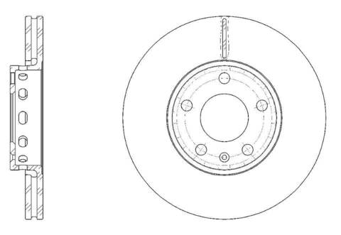 Диск тормозной вентилируемый G-brake  GR-02088