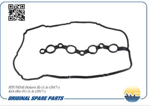 ПРОКЛАДКА КЛАПАННОЙ КРЫШКИ SOLARIS HC, I30 GD, CEED JD, RIO FB ДВИГ 1.4 KAPPA PMC, AMD