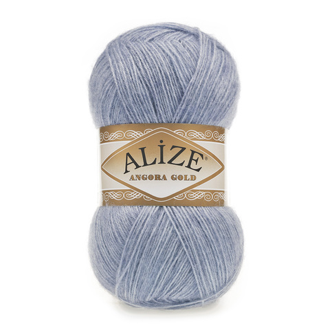 Пряжа Alize Angora Gold 221 светлый джинс