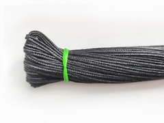 Сутаж полиэстер с люрексом 3мм черный