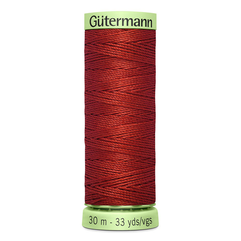 Нить Top Stitch 30/30 м для декоративной отстрочки, Gutermann, 221 красно-терракотовый