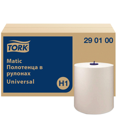 Полотенца бумажные в рулонах 1-сл. Tork Matic  6рул/уп