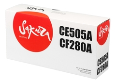 Картридж Sakura CE505A/CF280A для HP LJ 400M, LJ 401DN, P2035DN, P2055DN, черный, 2700 к.