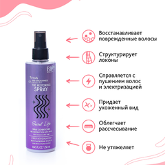 Bio World Secret Life Спрей-кондиционер Восстановление и блеск для непослушных волос 250мл