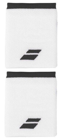 Напульсник теннисный Babolat Logo Jumbo Wristband - white/rabbit