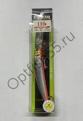 Воблер Rosy Down Crystal 110F 110мм, 15гр, загл.3,0-5,0м
