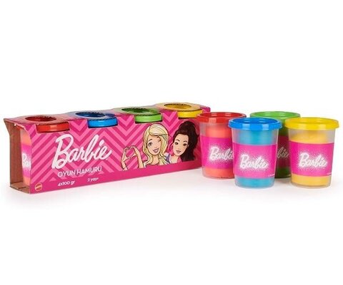 Barbie Play Doh plastlin (4x100 GR.) GPN18