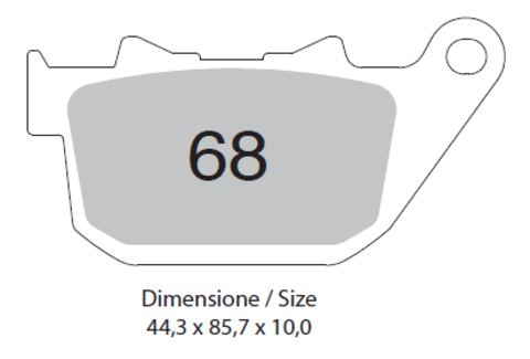 Колодки дискового тормоза Trofeo Sintered 068  (LMP408, FDB2180)