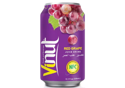 Напиток сокосодержащий VINUT Red Grape juice drink, 330мл