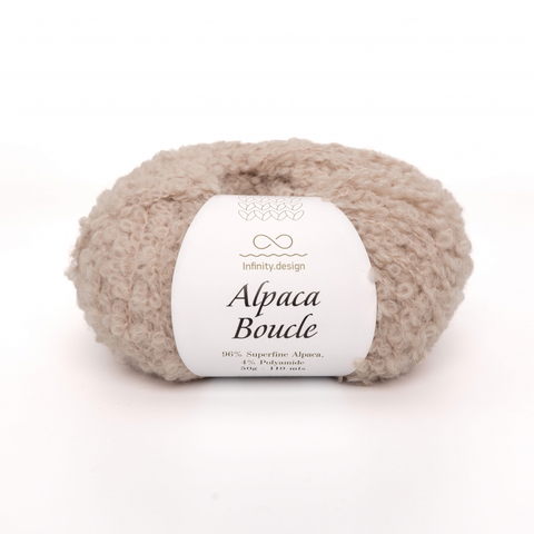 Пряжа Infinity Alpaca Boucle 2650 бежевый