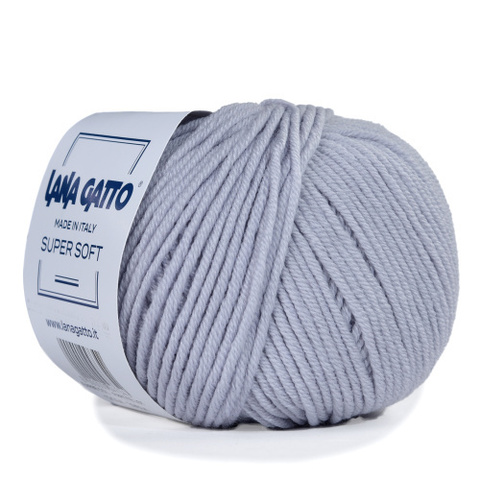 Пряжа Lana Gatto Supersoft 12504 светло-серый