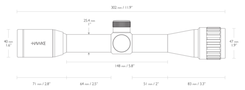 ОПТИЧЕСКИЙ ПРИЦЕЛ HAWKE VANTAGE 4X32 AO(MIL DOT)